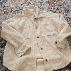 Cozy Cream Womens Sherpa Jacket